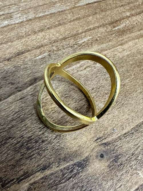 Scarf Ring - Gold