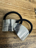Textured Hair Ties - Silver