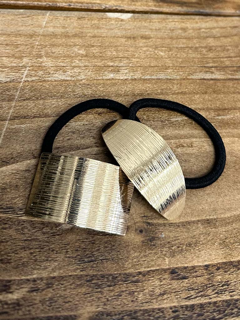 Textured Hair Ties - Gold