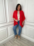 Lightweight Kimono Jacket - Red