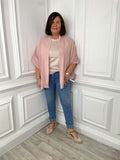 Lightweight Kimono Jacket - Blush