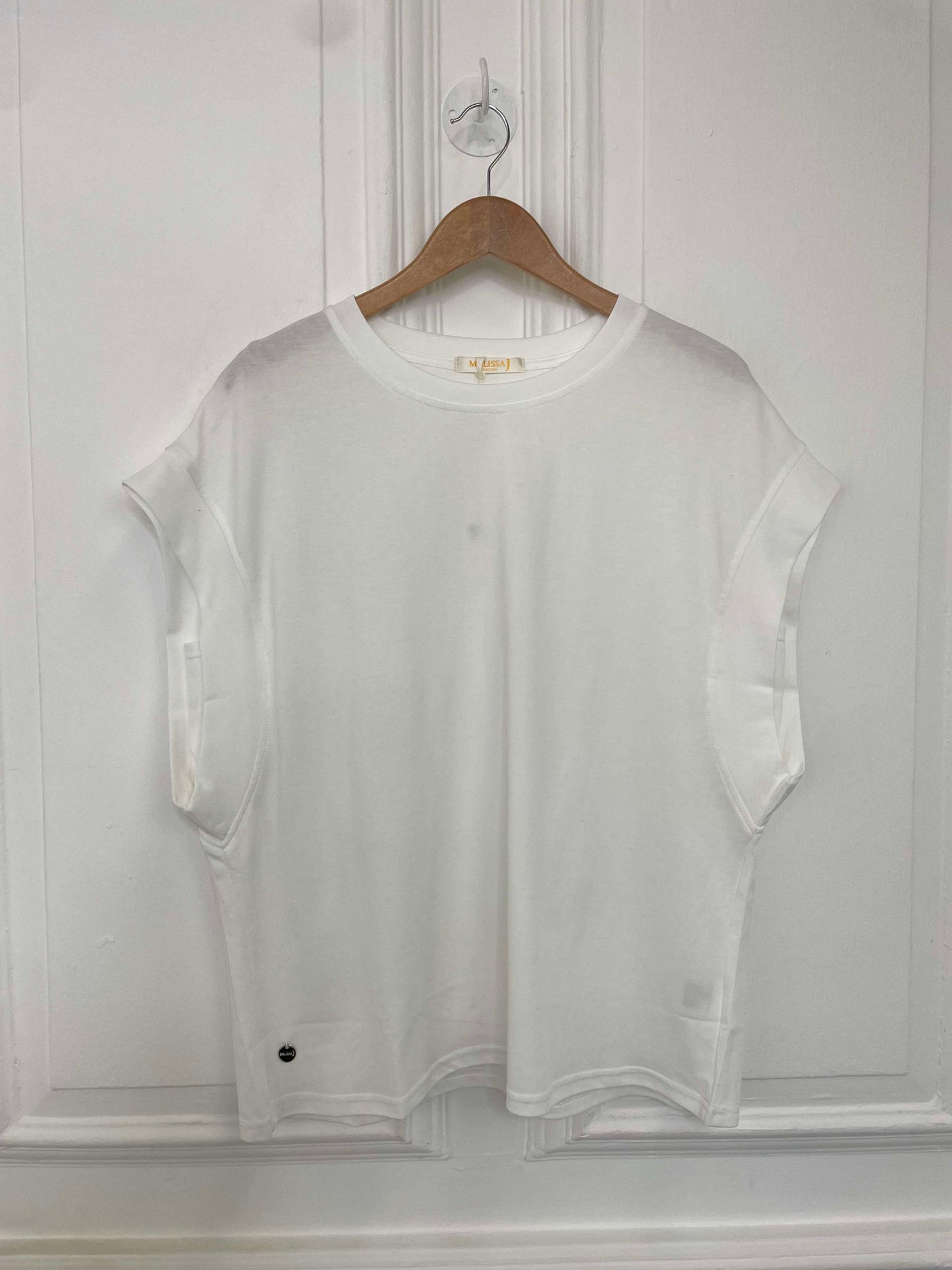 Malissa J Luxe Jersey Tee - White