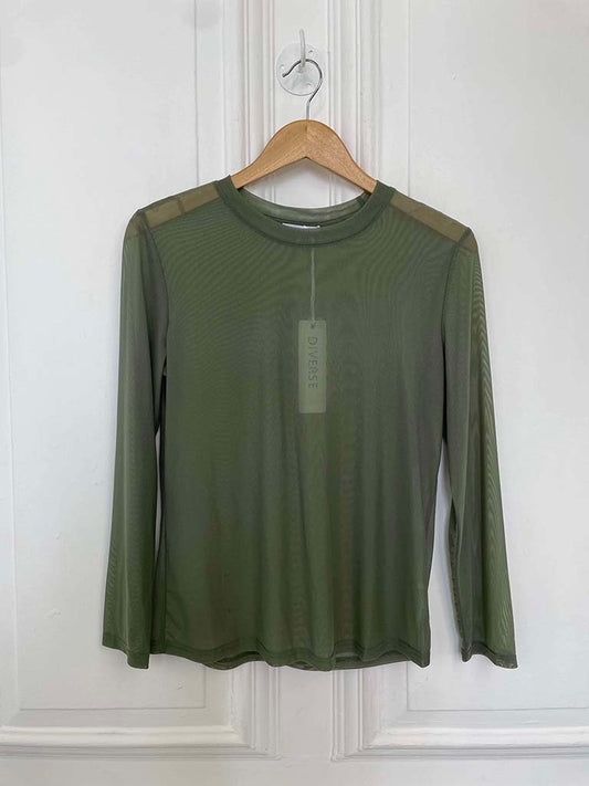 Luxe Mesh Layering Top - Khaki