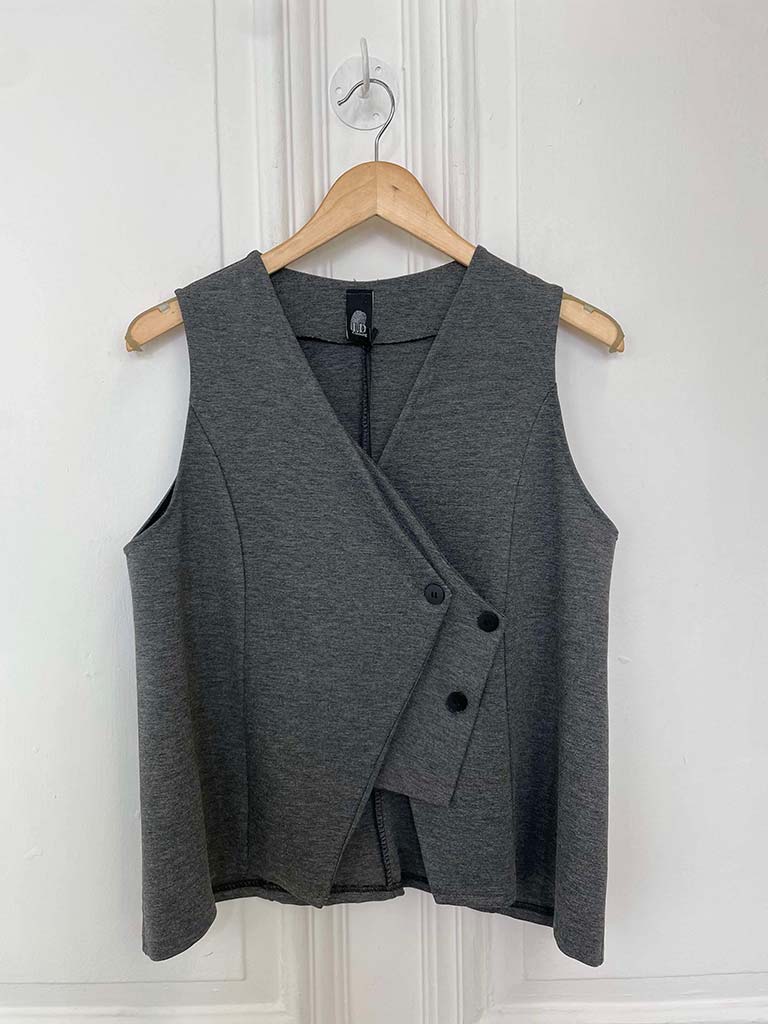 I.D Double Button Waistcoat - Grey Marl