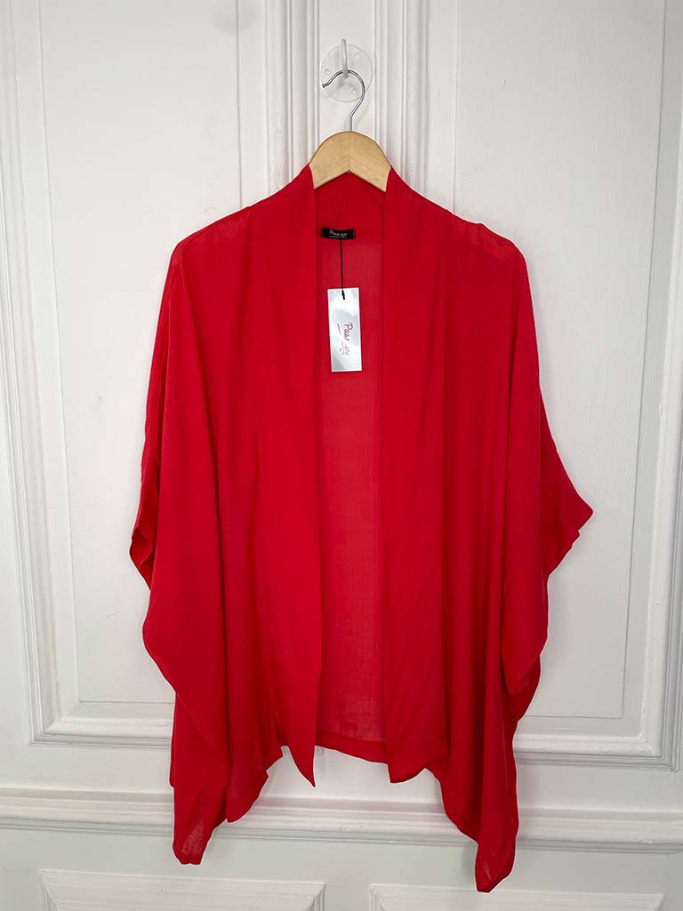 Lightweight Kimono Jacket - Red