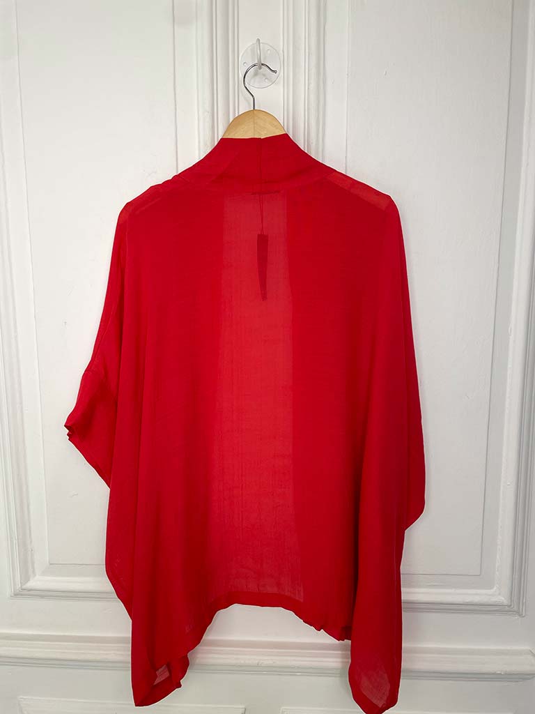 Lightweight Kimono Jacket - Red