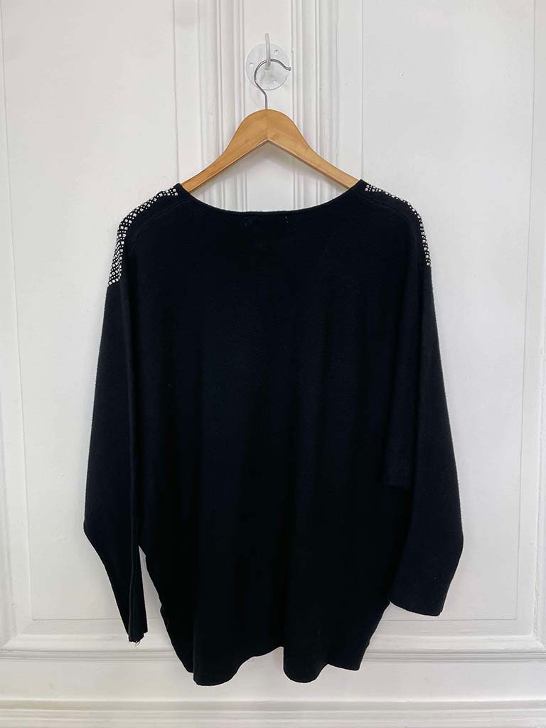 Malissa J Studded Knit - Black