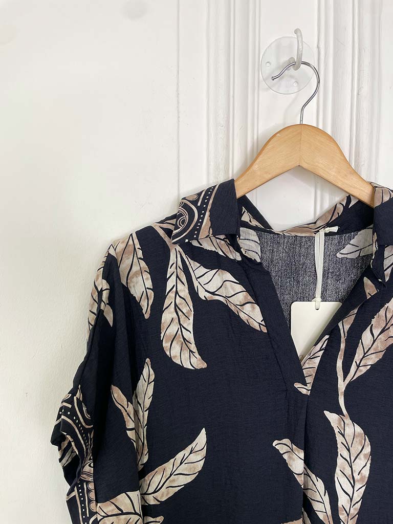 Botanical Tunic Dress - Midnight