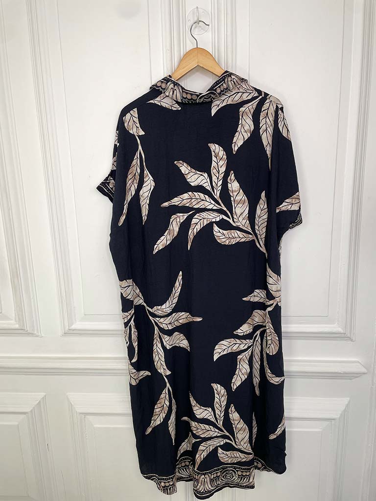 Botanical Tunic Dress - Midnight
