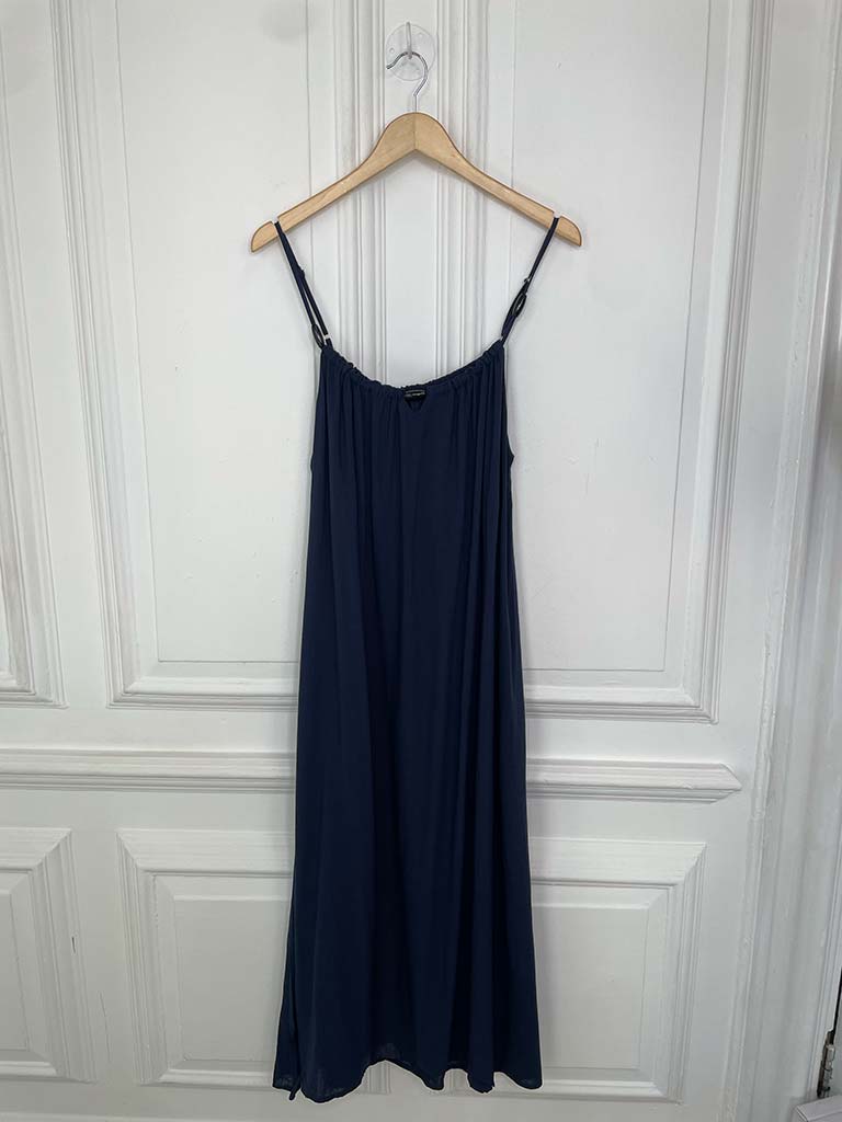 Bead Detail Maxi Dress - Navy