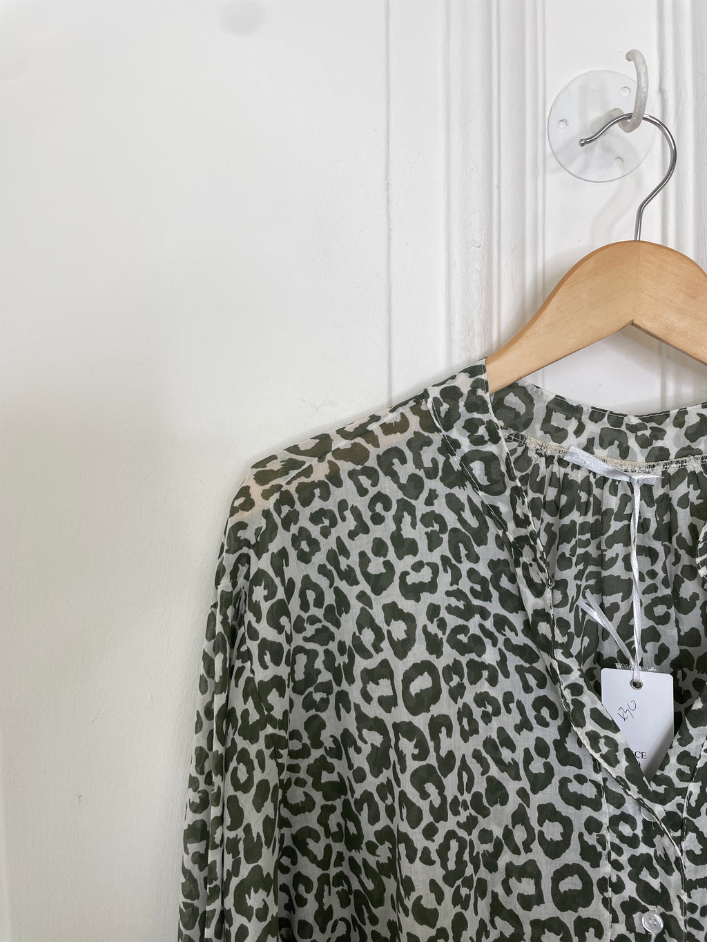 Animal Print Blouse  - Khaki