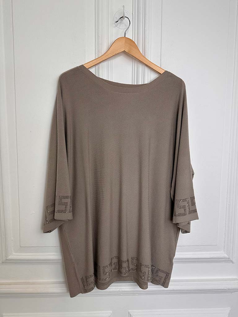 Malissa J Meandros Edge Knit - Mushroom