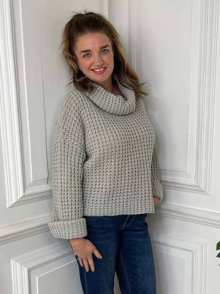 Chunky Roll Neck Knit - Dove