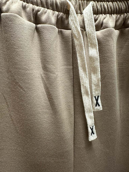 Sports Luxe Joggers - Sand