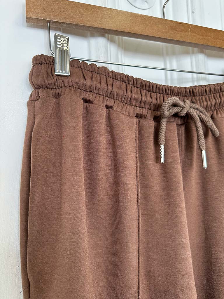 Super Soft Straight Leg Jogger - Chocolate