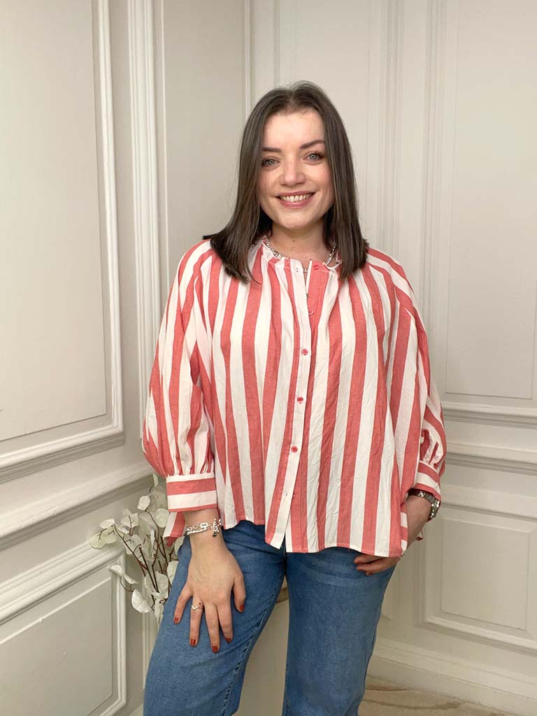 Candy Stripe Frill Shirt