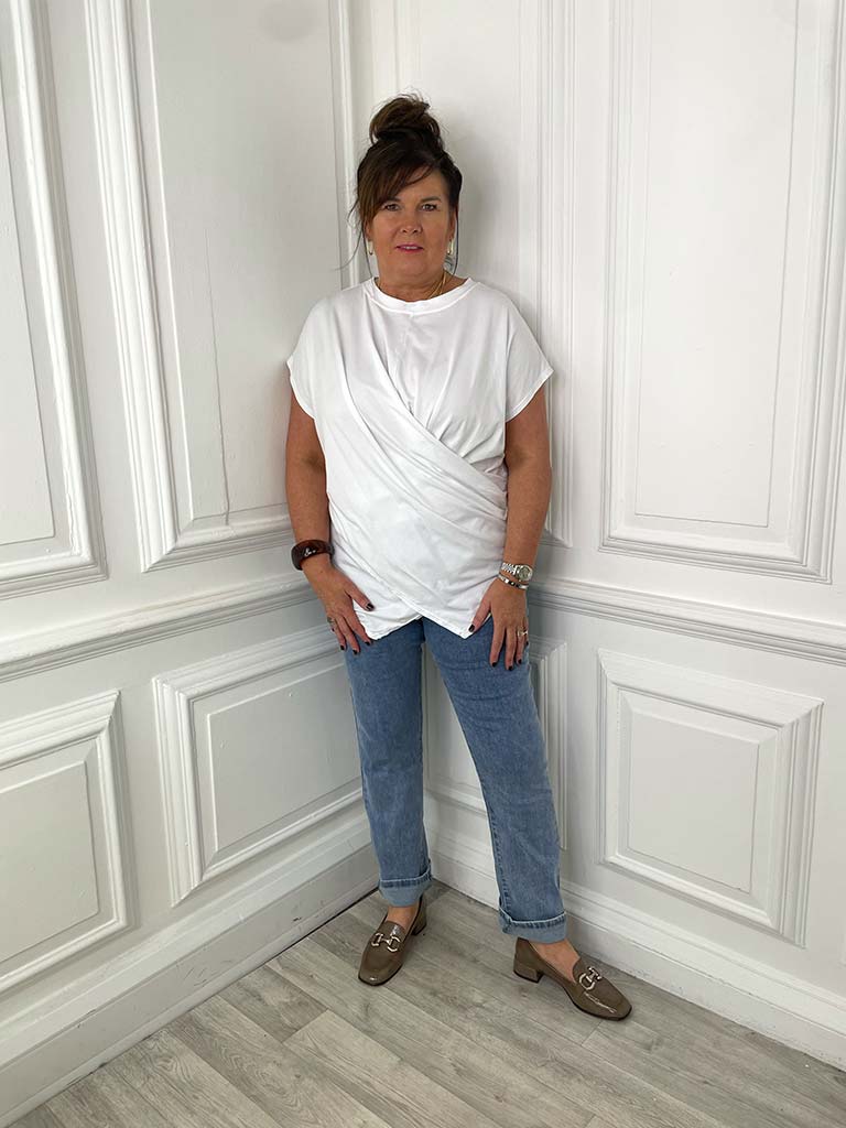Wrap Tee - White