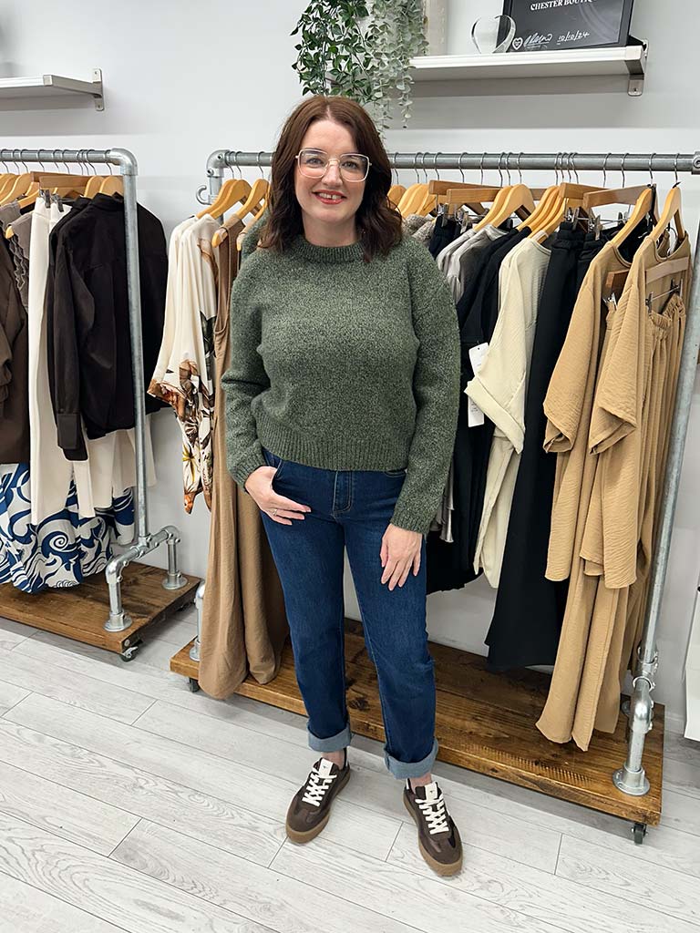 Vero Moda Sabra Knit - Forest Night