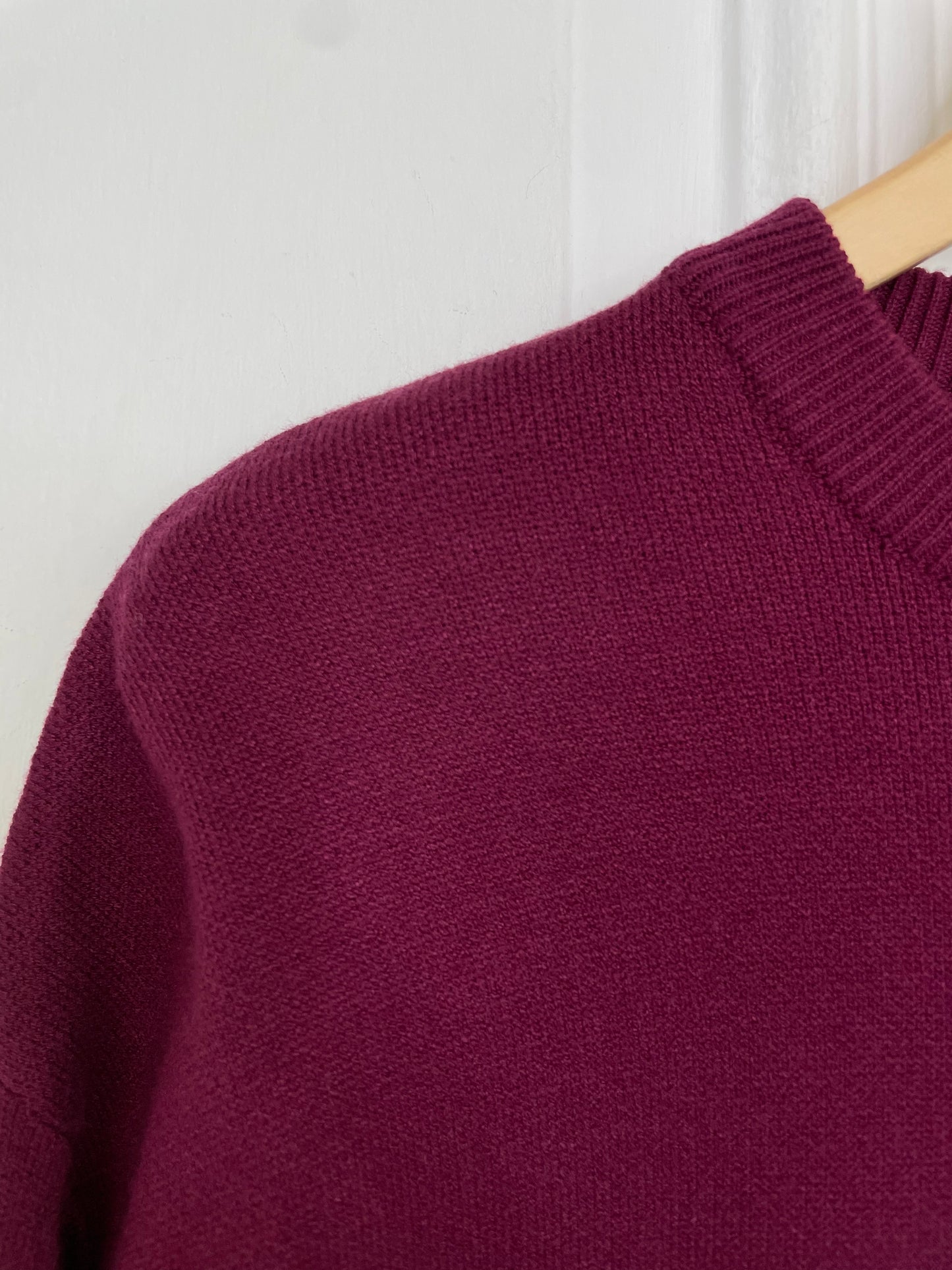 New York Textured Knit - Burgundy