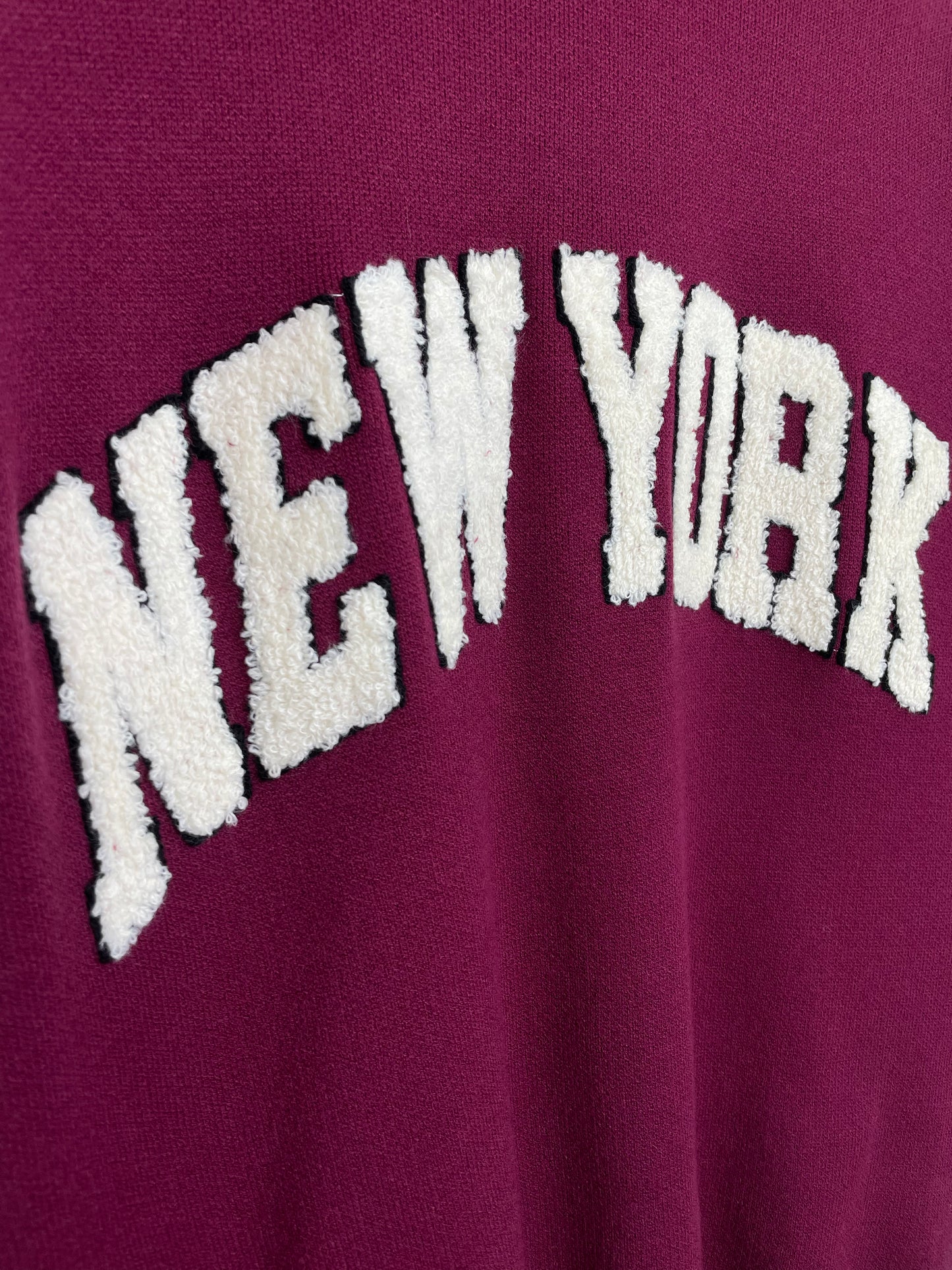 New York Textured Knit - Burgundy