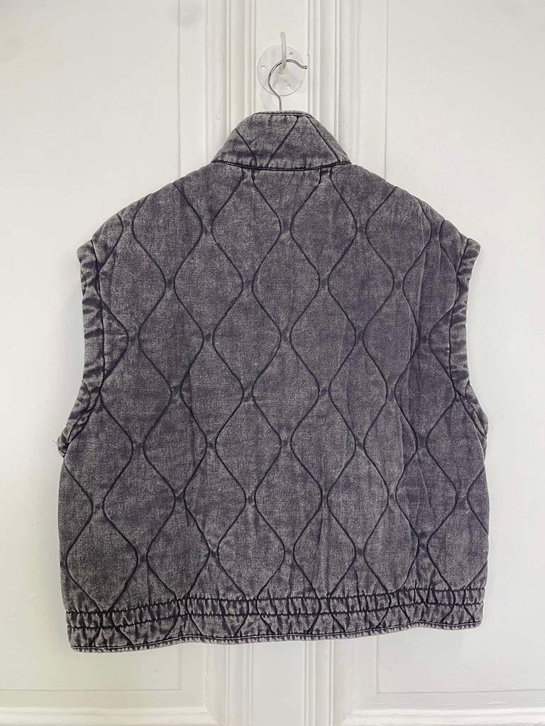 Quilted Gilet - Vintage Grey