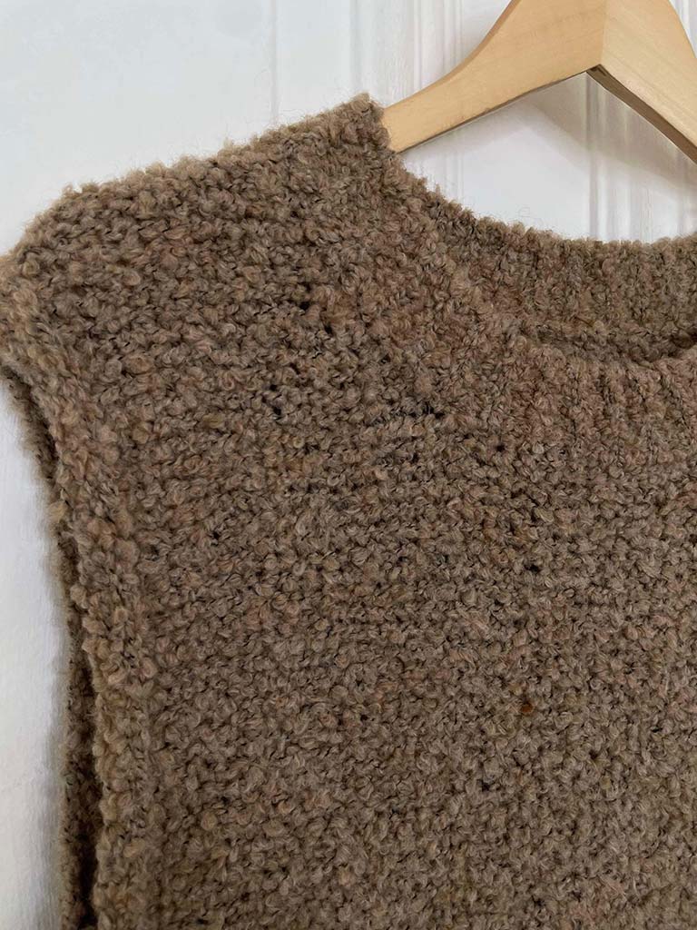 Boucle Tank Knit - Toffee