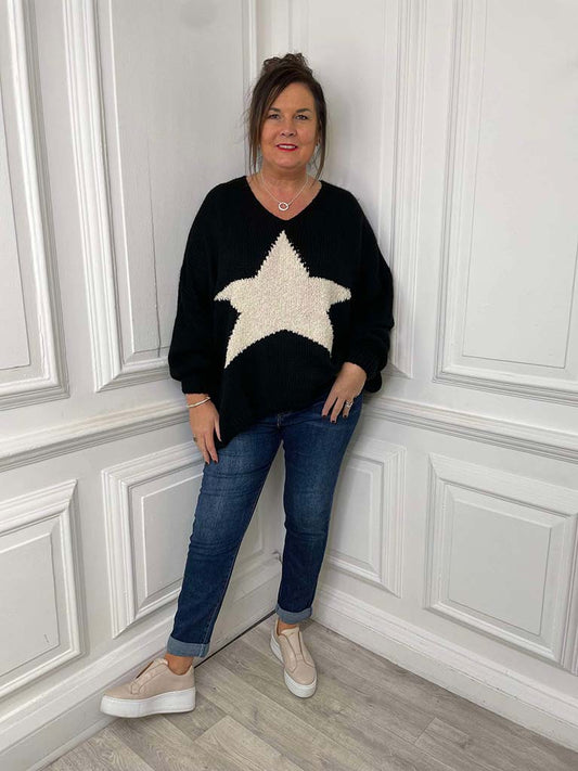 Star Knit - Black