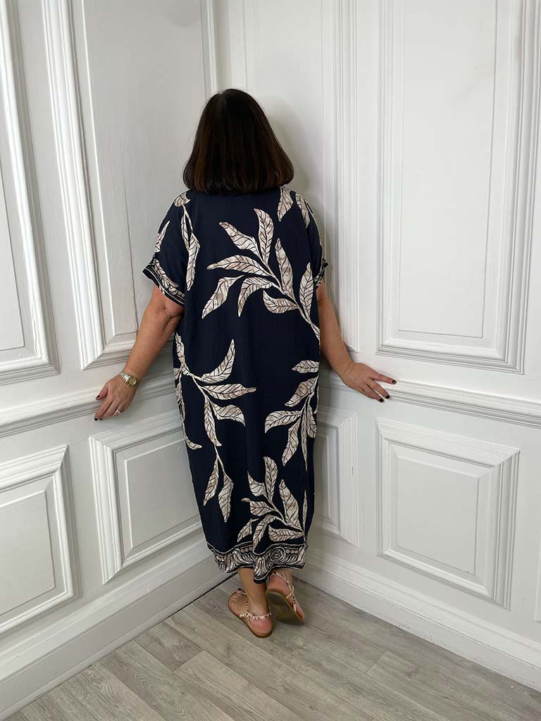 Botanical Tunic Dress - Midnight