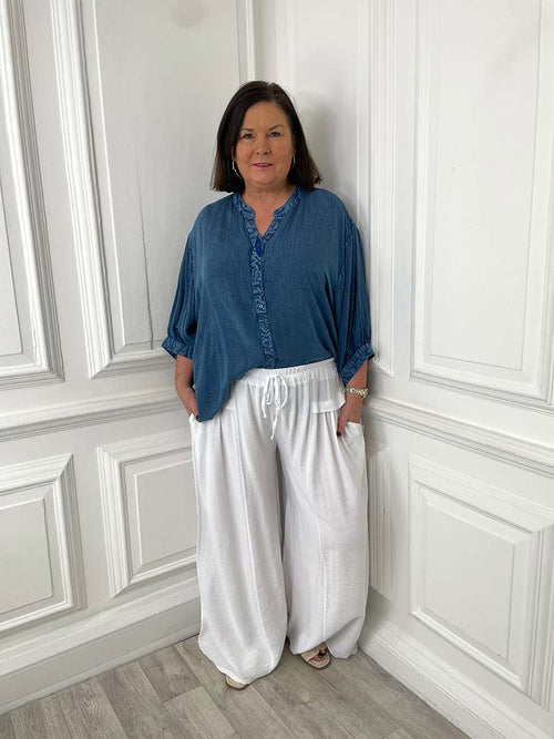 Vintage Wash Boho Blouse