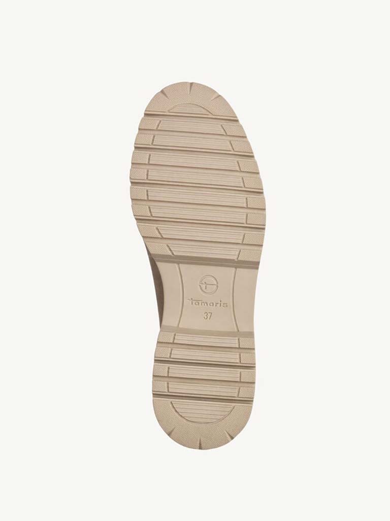 Tamaris Suede Loafers - Stone