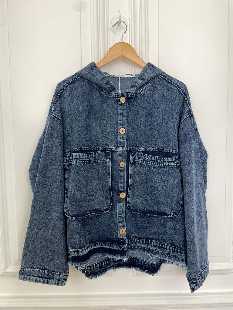 Hooded Denim Jacket
