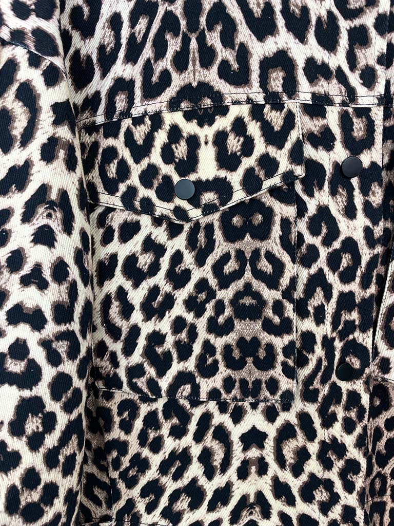 Leopard Canvas Jacket