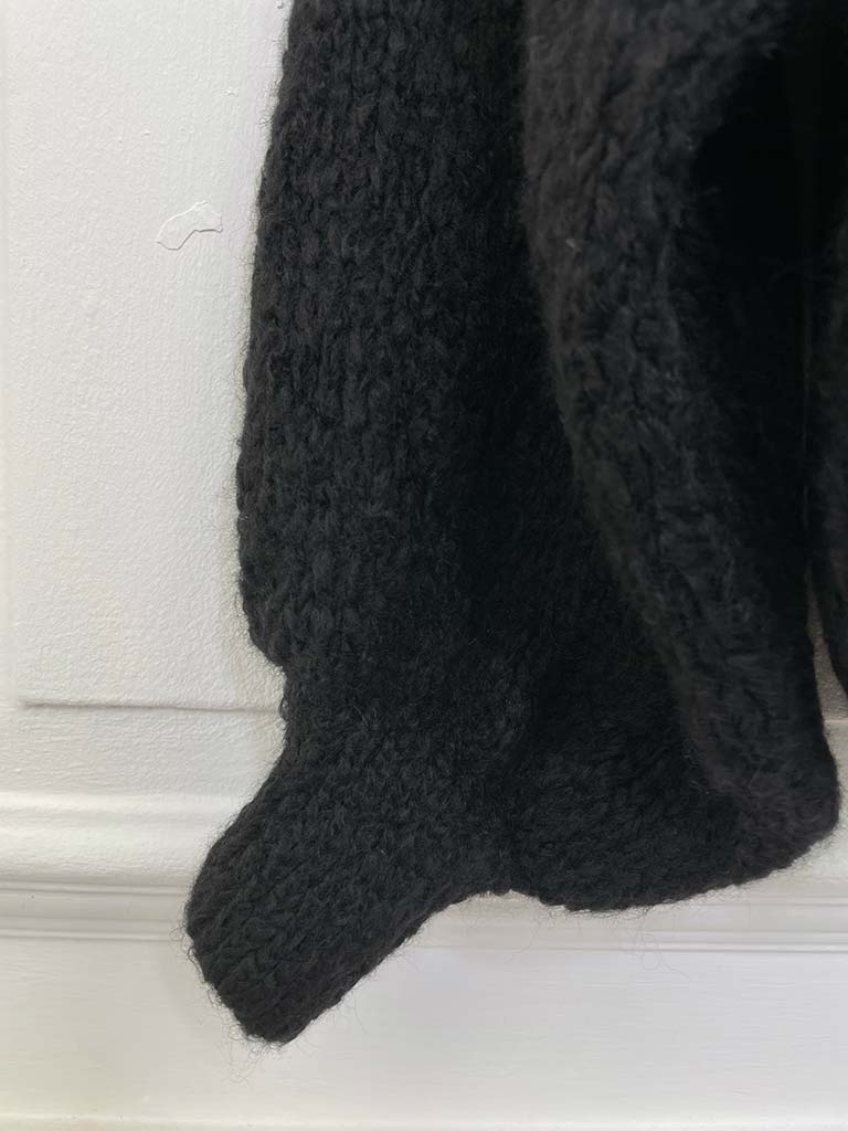 Balloon Sleeve Knit - Black