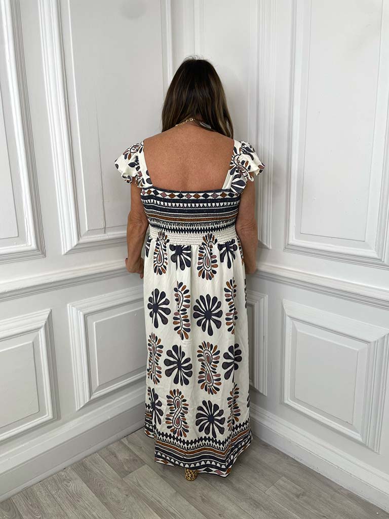 Malissa J Siena Frill Strap Dress