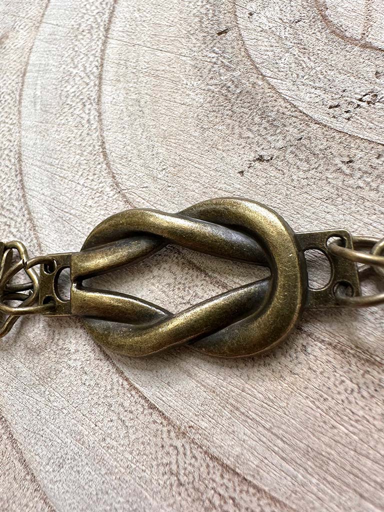 Knot Cinch Clip - Antique Gold