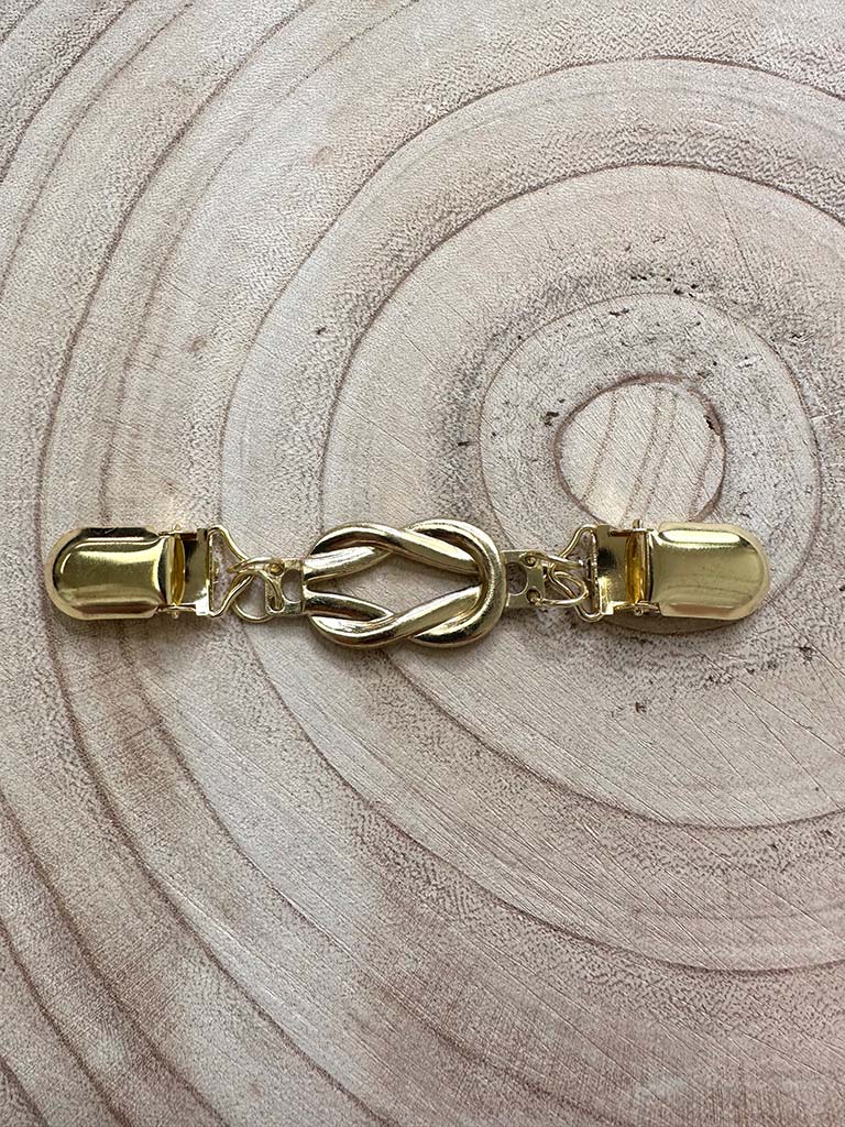 Knot Cinch Clip - Gold