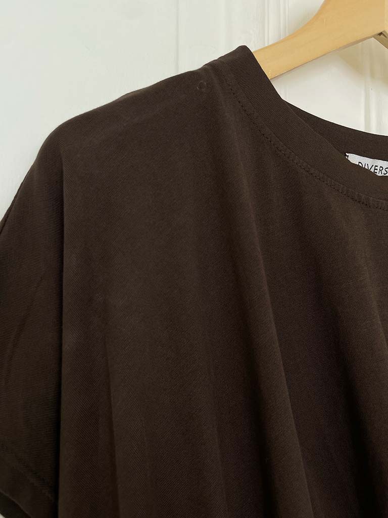 Wrap Tee - Chocolate