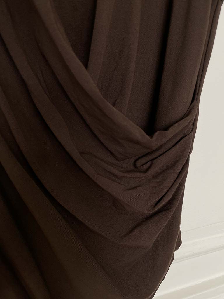 Wrap Tee - Chocolate