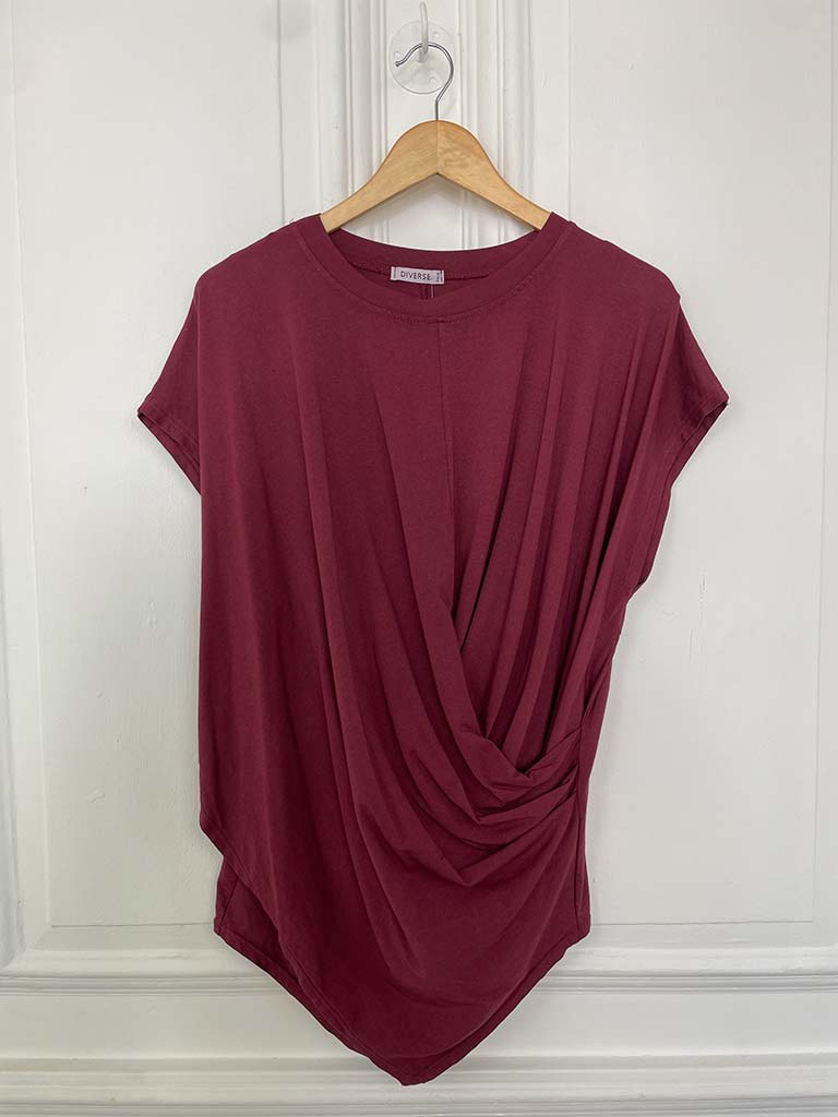 Wrap Tee - Merlot