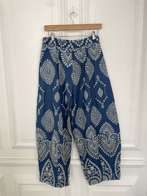 Broderie Anglaise Denim Cocoon Trousers