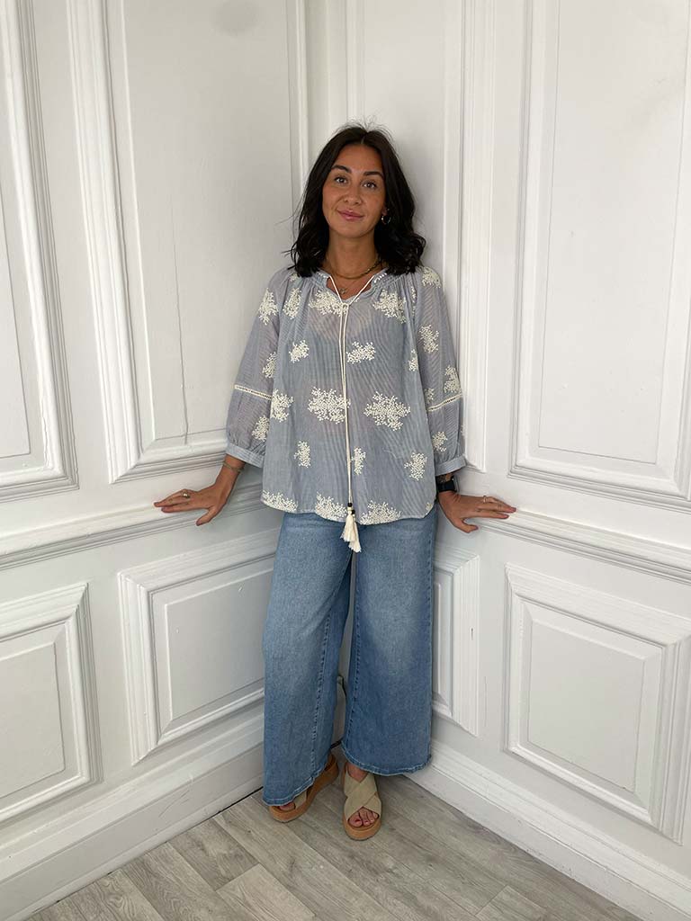 Gypsophila Stripe Blouse