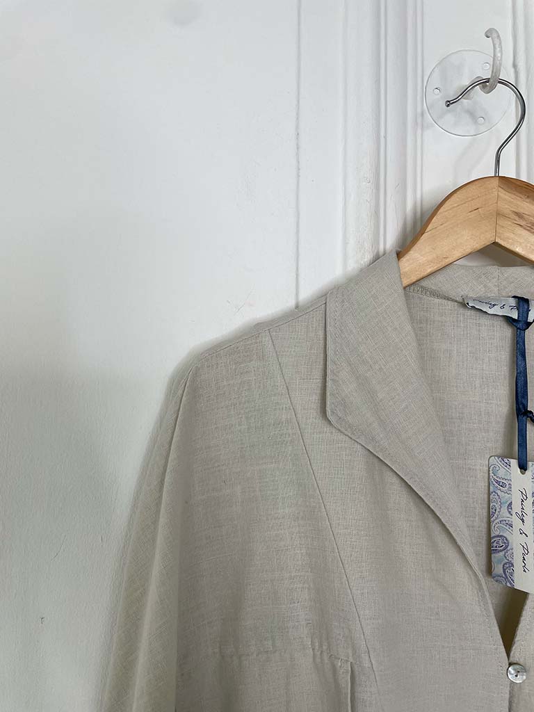 Shirred Waist Shirt - Stone
