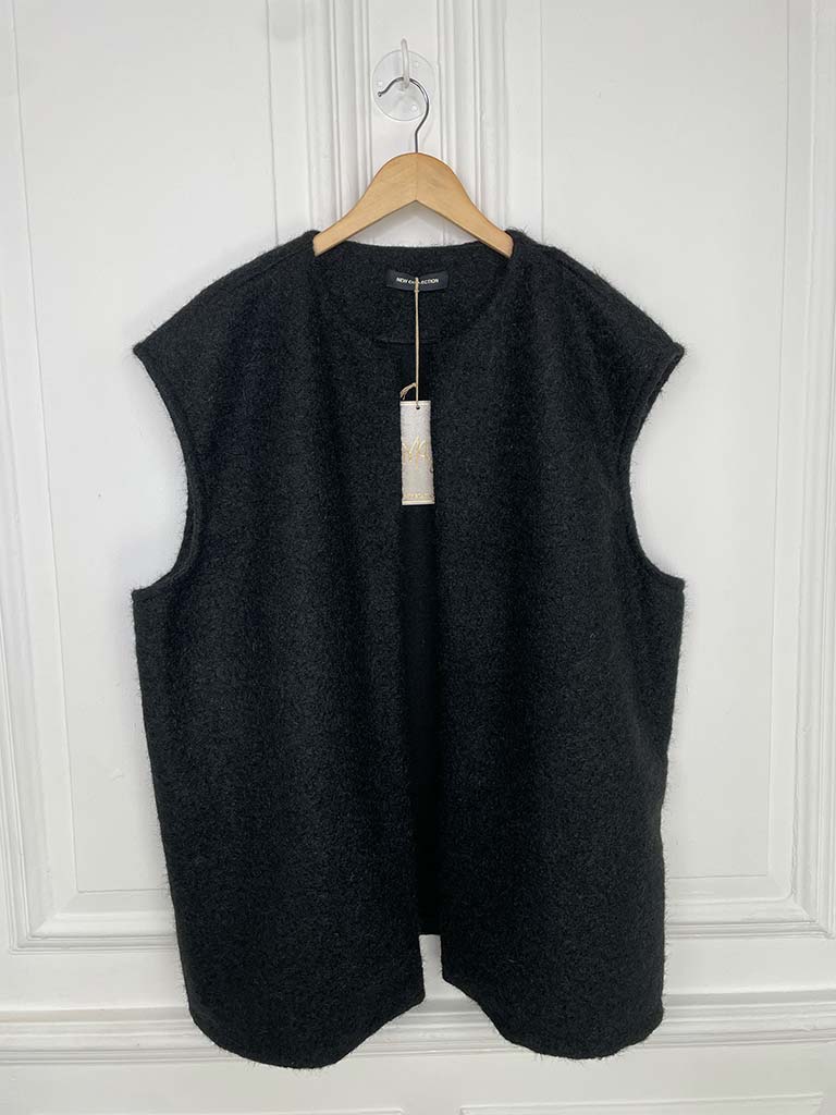 Boucle Waistcoat - Black