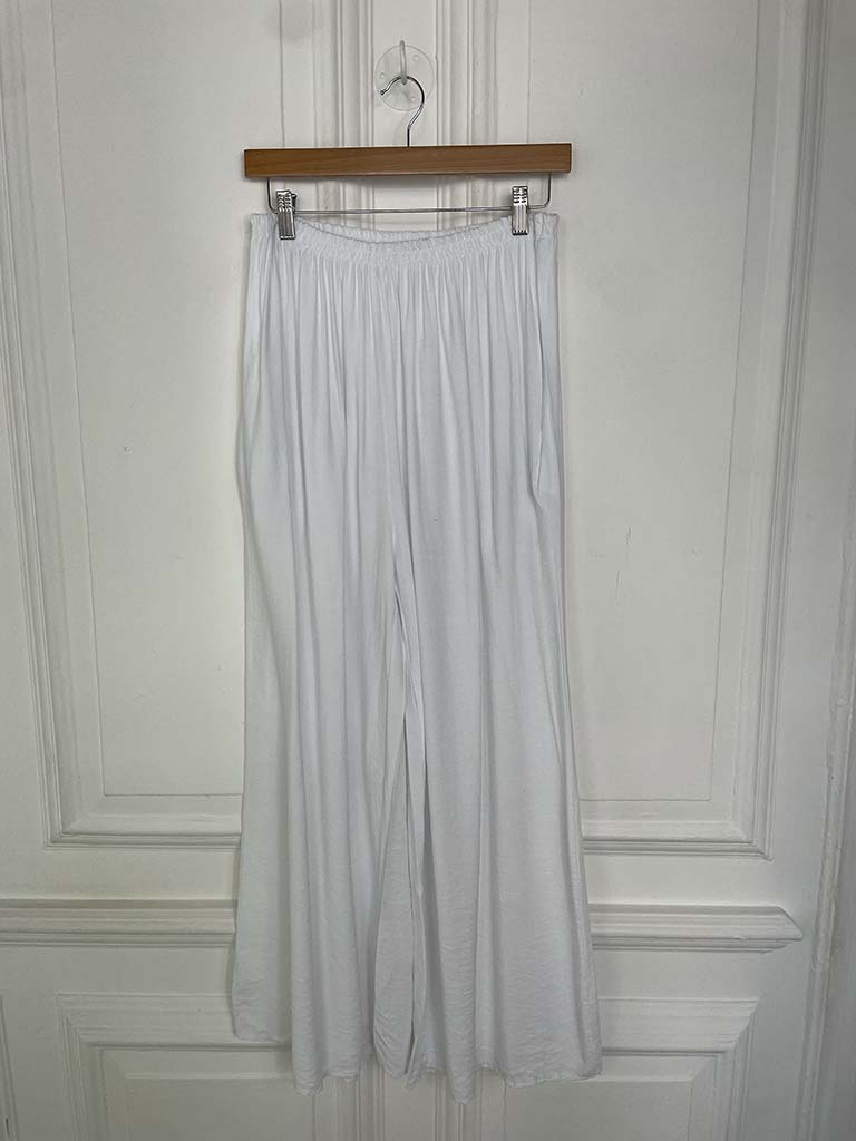 Wide Leg Palazzos - White