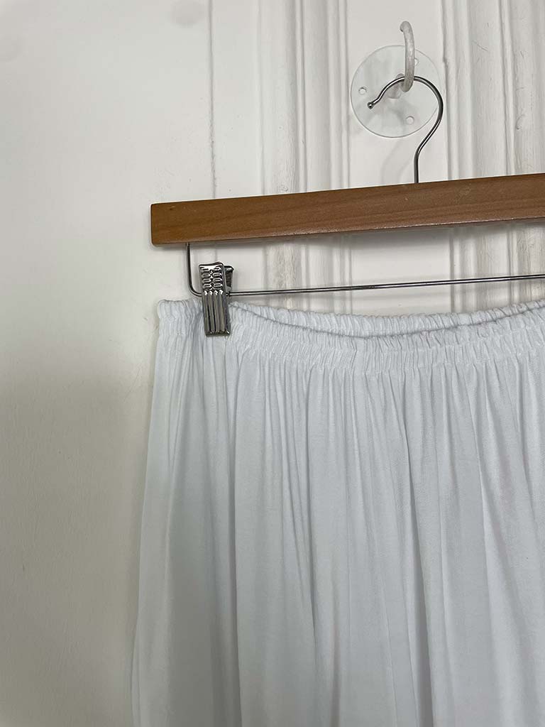 Wide Leg Palazzos - White