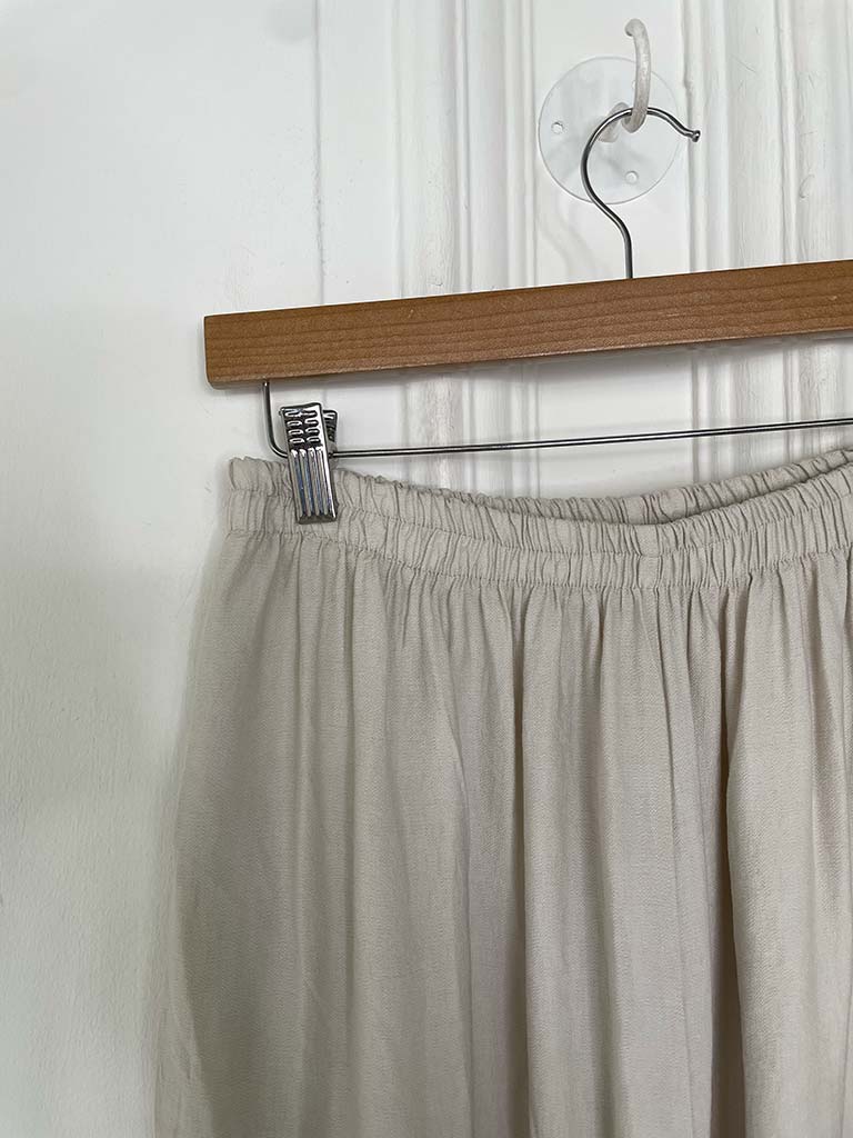 Wide Leg Palazzos - Stone