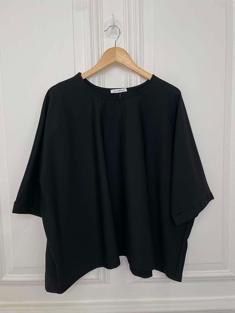 Boxy Scuba Tee - Black