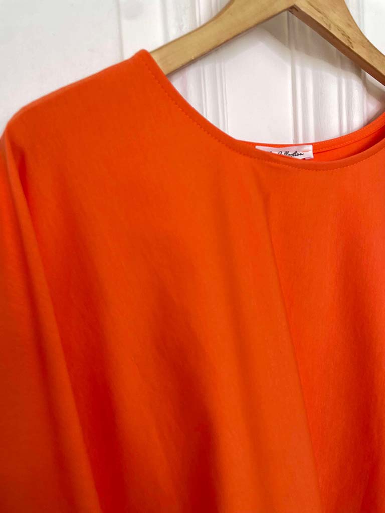 Boxy Scuba Tee - Orange