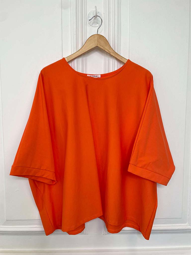 Boxy Scuba Tee - Orange