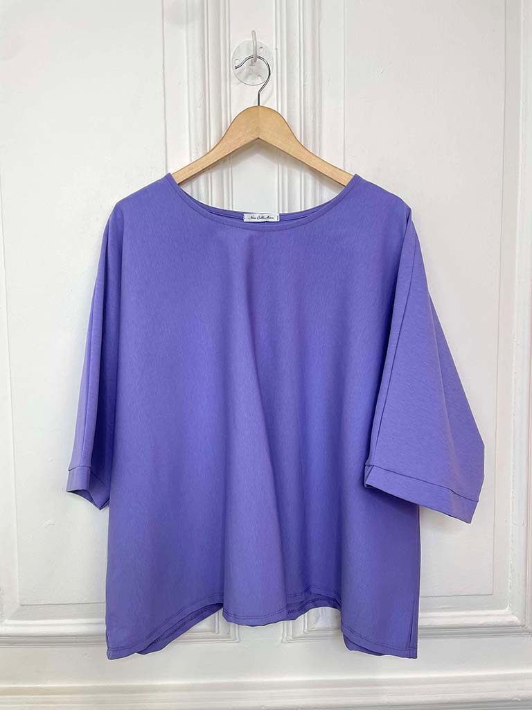 Boxy Scuba Tee - Violet